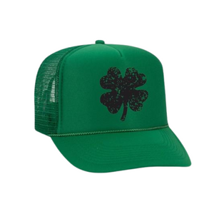 Luck of the Irish Black Shamrock- St. Patrick's Day Trucker Hat