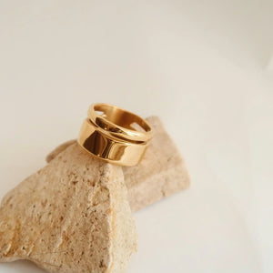 The Charlie Chunky Double Band Ring